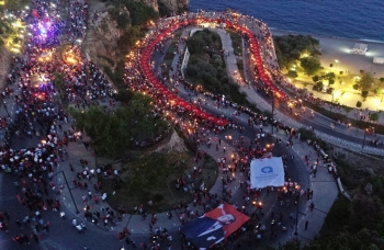 ANTALYA CUMHURİYET IŞIĞIYLA AYDINLANDI