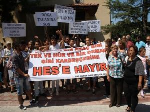 <font color=red>KEMER'DE HES PROTESTOSU </font>
