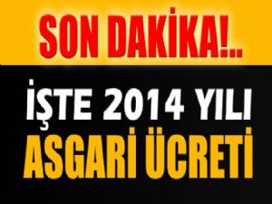 2014 YILI ASGARİ ÜCRETİ BELLİ OLDU