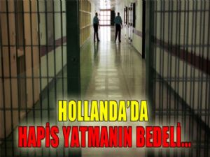 HOLLANDA'DA HAPİS YATMANIN GECELİĞİ 16 EURO