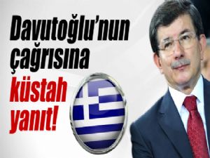 BAŞBAKAN DAVUTOĞLU'NA KÜSTAH YANIT