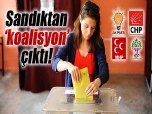 SANDIKTAN KOALİSYON ÇIKTI !