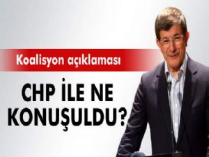 DAVUTOĞLU : KOALİSYON 2.TURDA