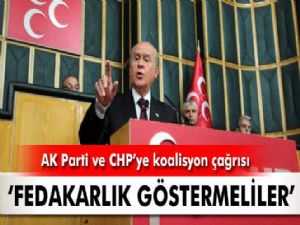 BAHÇELİ'DEN KOALİSYON ÇAĞRISI