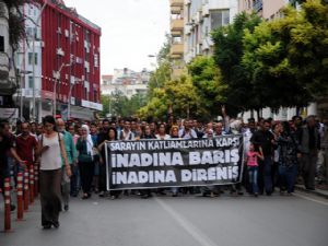ANTALYA'DA 10 EKİM SALDIRISI PROTESTOSU