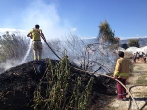 ANTALYA'DA SERA YANGINI