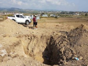 ANTALYA'DA KAÇAK KAZI