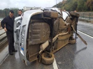 ALANYA'DA KAZA : 1 YARALI