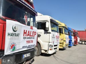 KEPEZ'DEN HALEP'E 10 TIR YARDIM