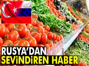 RUSYA'DAN SEVİNDİREN HABER 