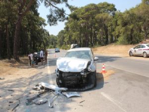 ANTALYA'DA KAZA : 1 YARALI